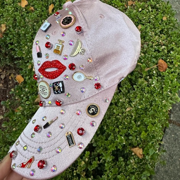 Pink Cap with Cute Charms - Picture 3 of 5